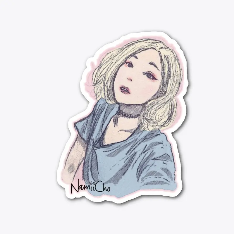 Blonde Vinyl Sticker